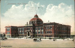 Sacramento High School California Postcard Postcard Postcard