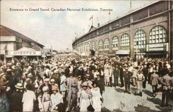 Entrance to Grand Stand, Canadian National Exhibition Postcard