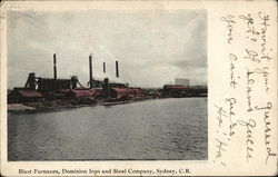 Dominion Iron and Steel Company - Blast Furnaces Postcard