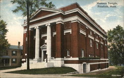 Masonic Temple Pittsfield, MA Postcard Postcard Postcard