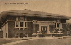 Public Library Postcard