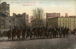 Troop D, in Front of State Armory Syracuse, NY Postcard Postcard Postcard