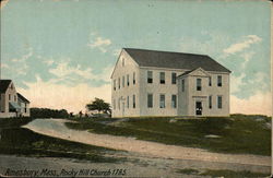 Rocky Hill Church 1785 Amesbury, MA Postcard Postcard Postcard