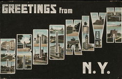 Greetings from Brooklyn, N. Y. Postcard