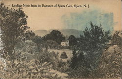 Looking North from the Entrance of Sparta Glen Postcard