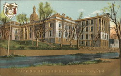 State House from River Postcard