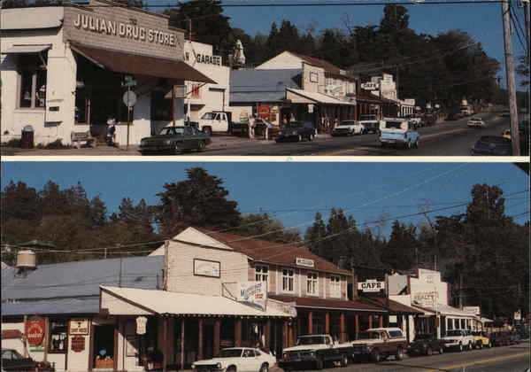 Main Street, Julian, CA - Two Views California