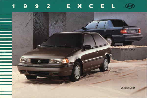 1992 Excel, 3-door Hyundai Cars