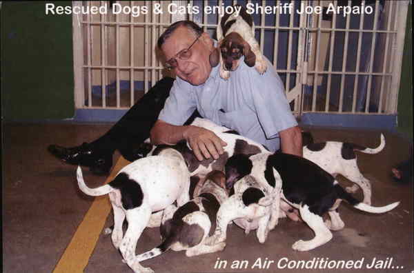 Rescued Dogs & Cats enjoy Sheriff Joe Arpaio Arizona