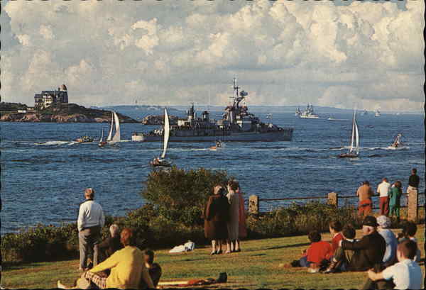 View from Shamrock Cliff, Ocean Drive Newport Rhode Island