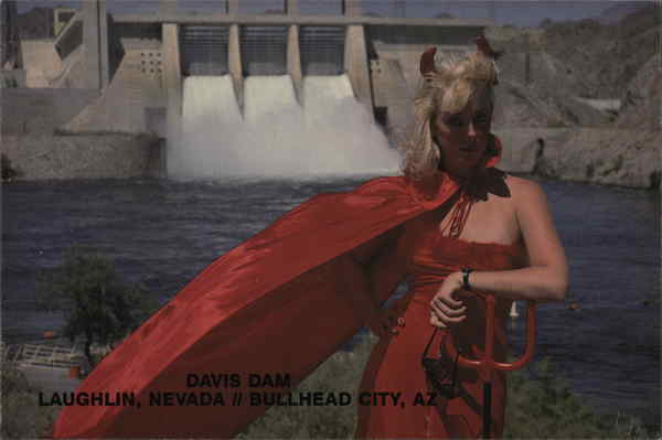 Davis Dam - Laughlin, Nevada // Bullhead City, AZ, Woman in Devil Suit