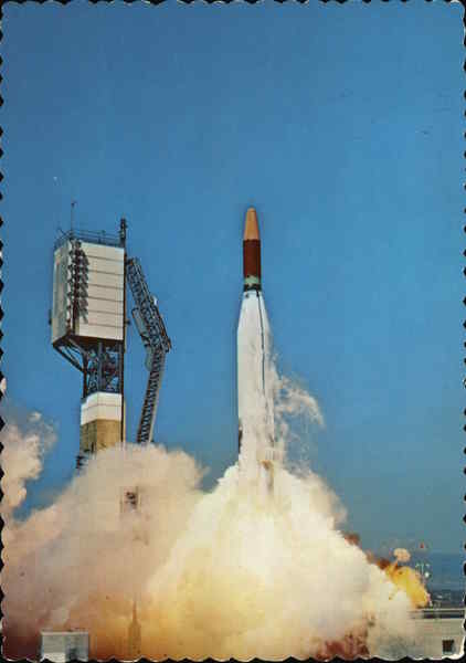 Space Test Program Launch of an Atlas Burner II Vandenberg Air Force Base California
