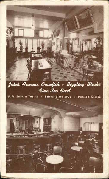Jake's Restaurant Portland Oregon
