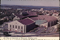University of Wisconsin - Camp Randall Stadium and Field House Postcard