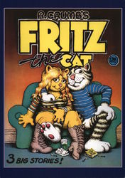 R. Crumb's Fritz the Cat Cartoons Postcard Postcard Postcard