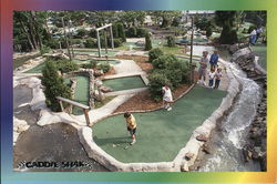 Caddie Shak, Miniature Golf Course Postcard