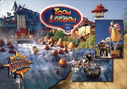 Universal Studios Islands of Adventure - Toon Lagoon Amusement Parks Postcard Postcard Postcard