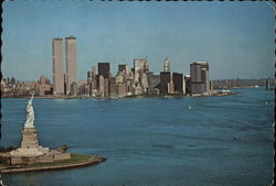 Statue of Liberty and Lower Manhattan New York, NY Postcard Postcard Postcard