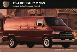 Dodge 1994 Ram Van Cars Postcard Postcard Postcard