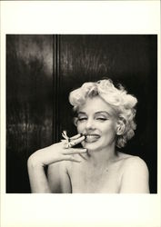 Marilyn Monroe Holding a Daisy, 1956 Postcard
