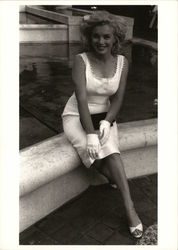 Marilyn Monroe Seated Postcard
