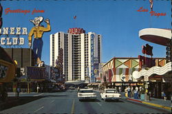Fremont Street - Casino Center Postcard
