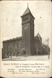Tompkins Avenue Bible School Congregational Church Brooklyn, NY Postcard Postcard Postcard