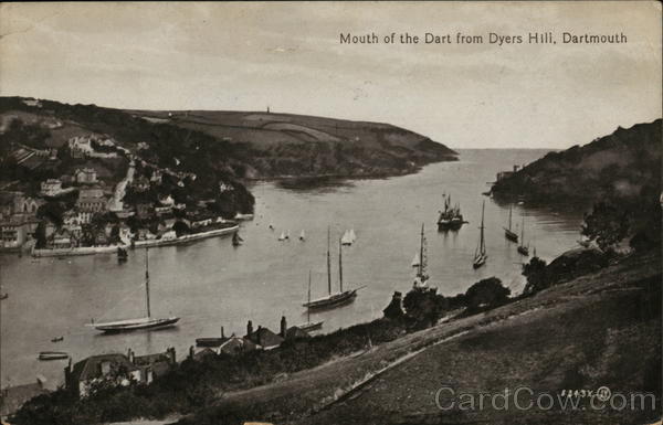 Mouth of the dart from Dyers Hill, Dartmouth Devon England (UK)