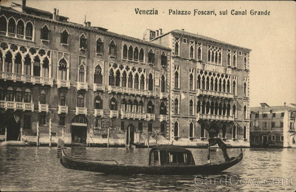 Palazzo Foscari and Grand Canal Venice Italy