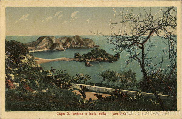 Capo S. Andrea e Isola Bella Taormina Italy