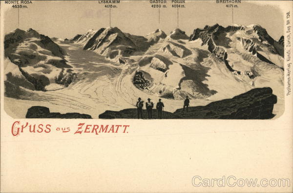 Gruss aus Zermatt Switzerland