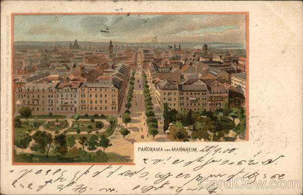 View of City Mannheim Germany