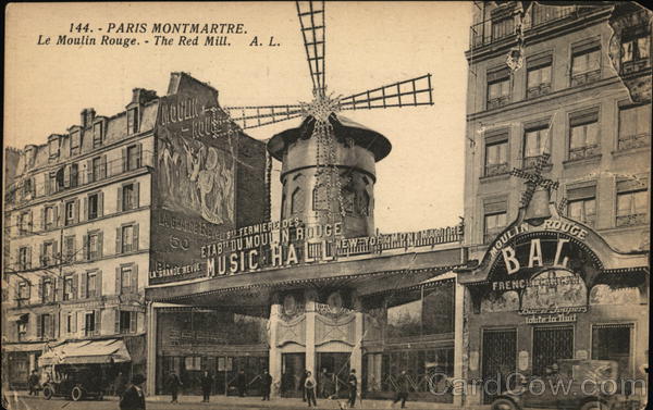 Le Moulin Rouge - Montmartre Paris France