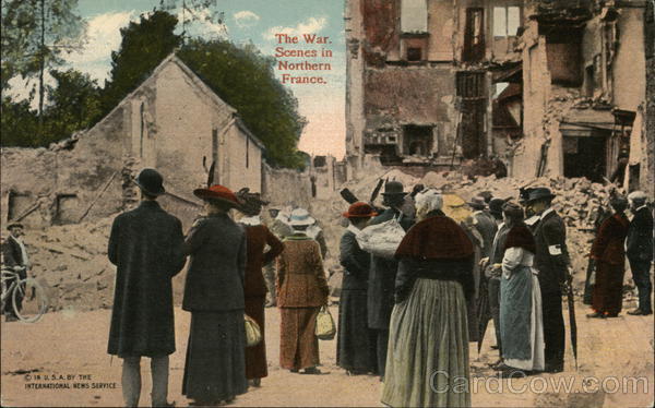 The war Scenes in Northern France Rheims