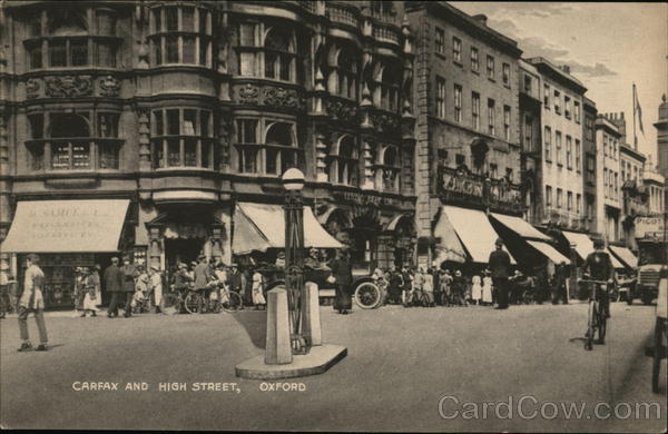 Carfax and High Street Oxford England Oxfordshire