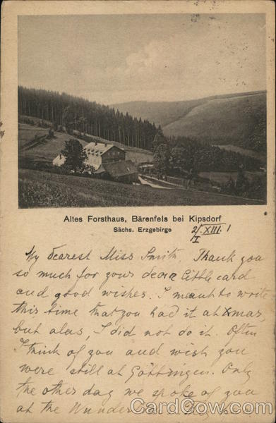 Altes Forsthaus, Baerenfels bel Kipsdorf. Kurort Altenberg Germany