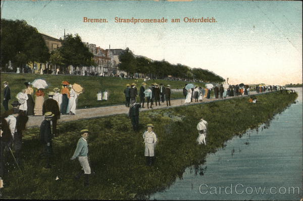 Strandpromenade am Osterdeich Bremen Germany