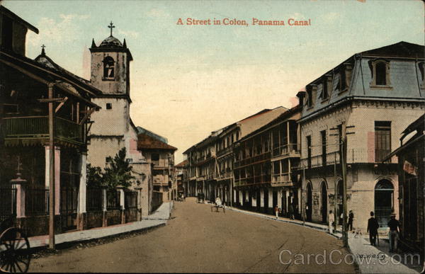 Street Scene Colon Panama