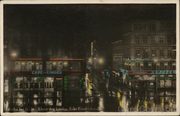 Unter der Linden at Night Berlin Germany