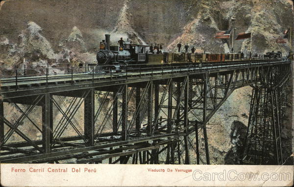 Ferro Carril Central del Peru - Viaducto de Verrugas