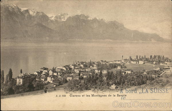 Clarens et les Montagnes de la Savoie France