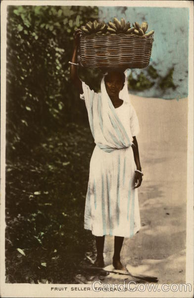 Fruit Seller Trinidad Caribbean Islands