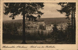 Hahnenklee (Oberharx) Blick von der Bobbahn Lower SAxony, Germany Postcard Postcard