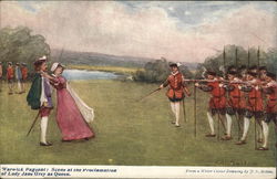 Warwick Pageant: Sceneat the Proclamation of lady Jane Grey as Queen England (UK) Warwickshire Postcard Postcard