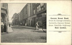 Cannon Street Road. (from St. George's Street); formerly Cannon Street (from Ratcliffe Highway). Postcard