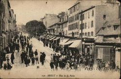 Brest - Rue de la porte Postcard