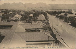 Whole View of Taihoku City Postcard