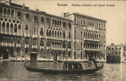 Palazzo Foscari and Grand Canal Venice, Italy Postcard Postcard