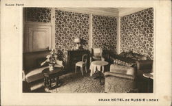 Grand Hotel de Russie - Rome - Salon Privè Italy Postcard Postcard
