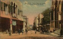 L'Eglise des Capucins et la Grande Place de Bab-Edrisse Postcard